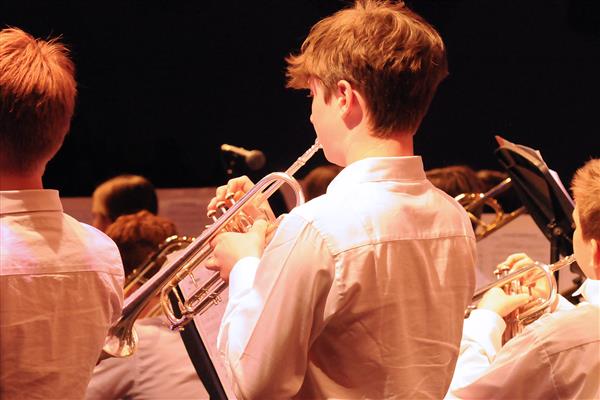 Students performing at the 2023-2024 All County Jazz Concert